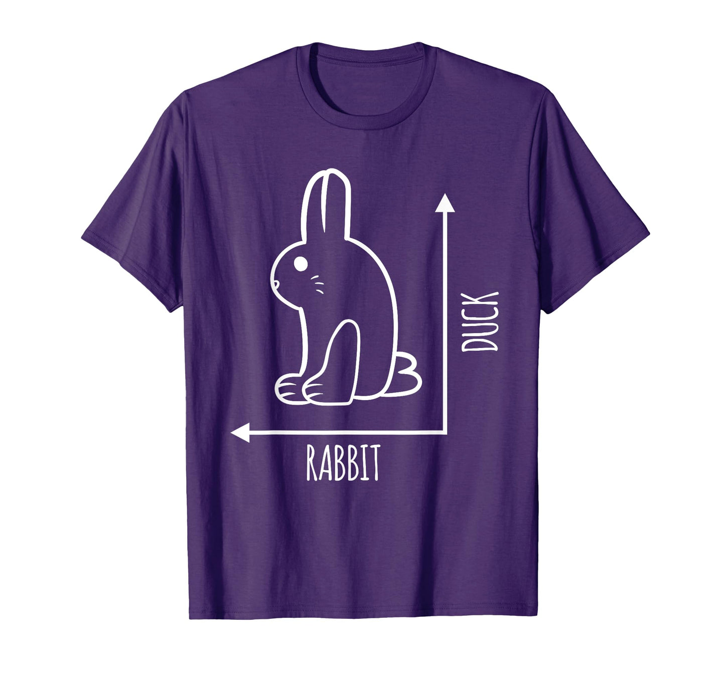 Funny Rabbit Duck Graph Rabbit Bird Animal Lover T-Shirt