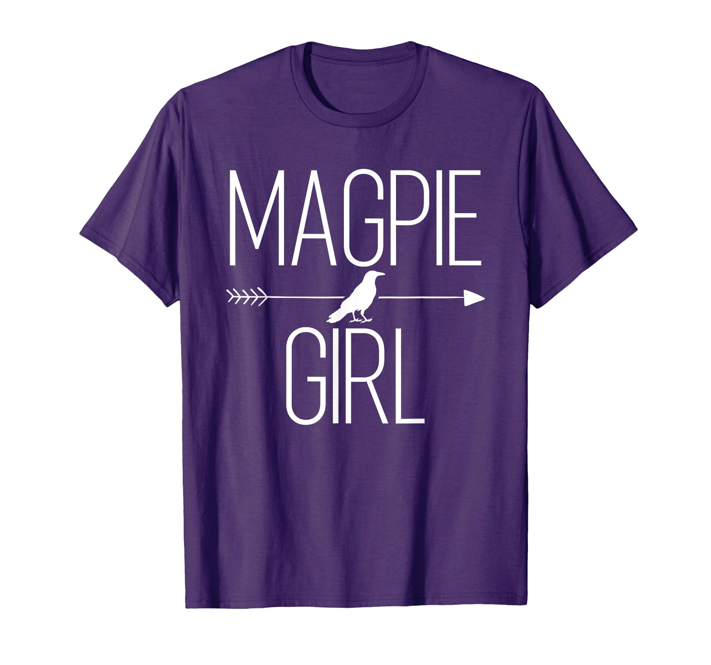 Magpie Girl Gift For Women Bird Animal Corvid Lover T-Shirt