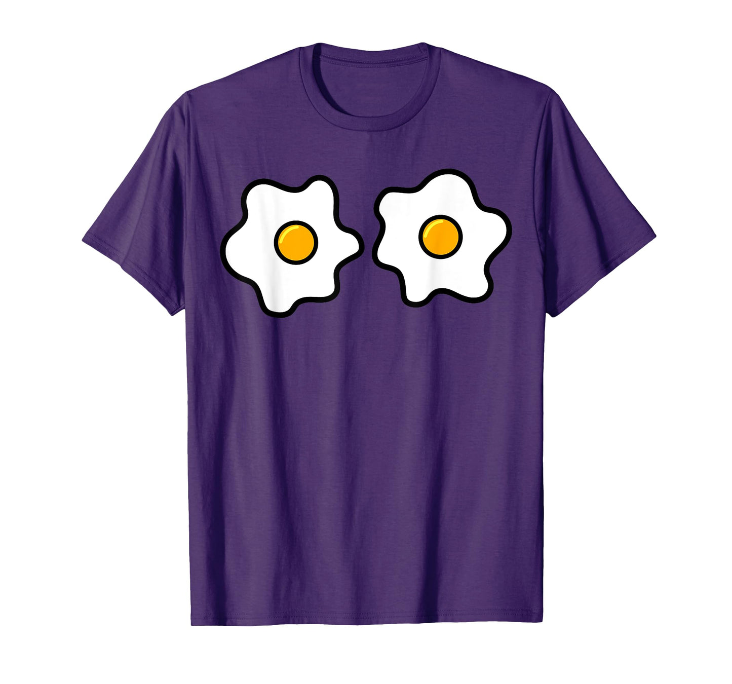Funny Egg Boobs, Fried Egg Lovers Egg Eyes Halloween Costume T-Shirt