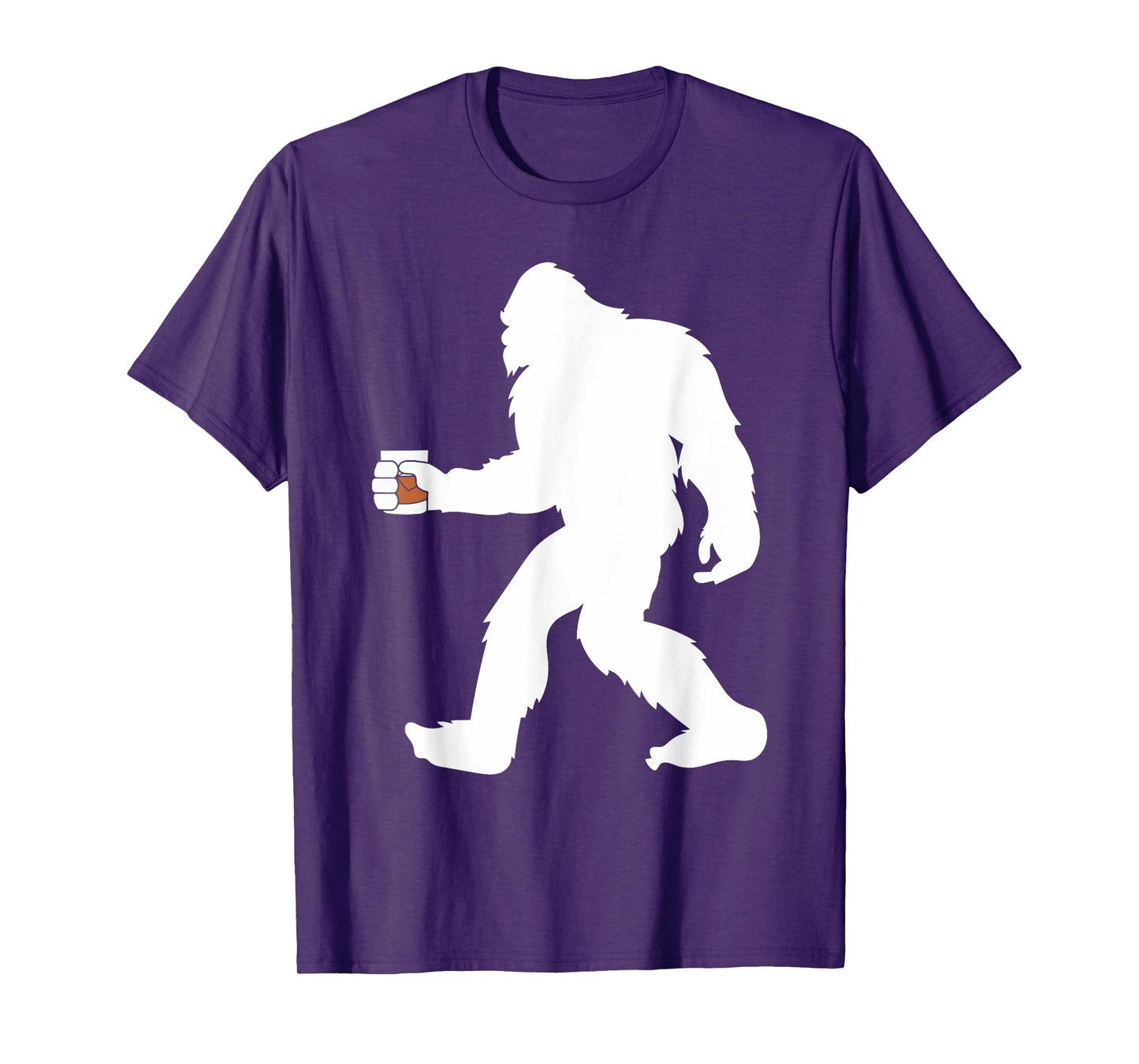 Bourbon Whiskey Drinking Bigfoot Sasquatch T-Shirt