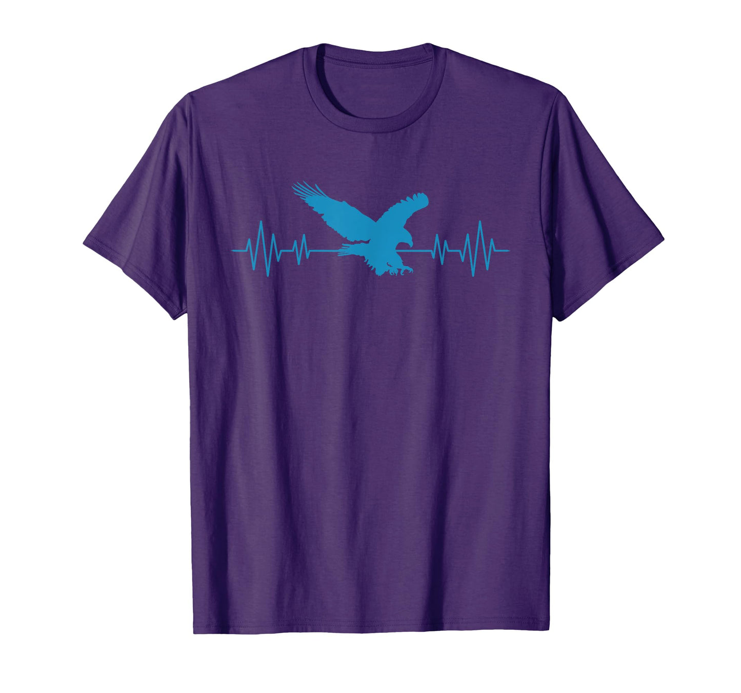 Great USA Eagle Heartbeat Funny American Bird Gift Men Women T-Shirt