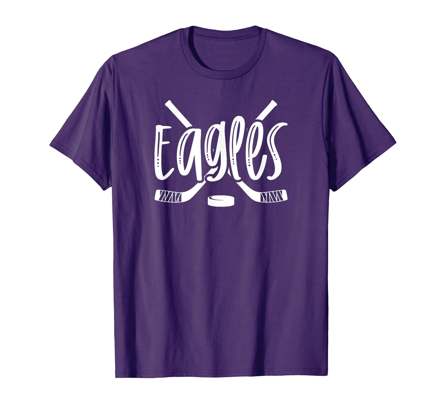 Eagles Hockey Team Mascot School Spirit Game Night T-Shirt