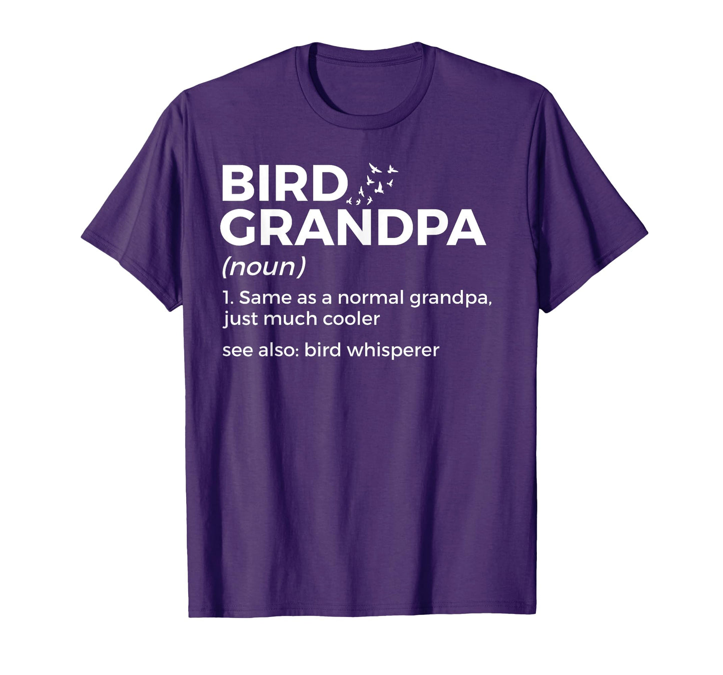 Bird Grandpa Definition Bird Whisperer Funny Bird Lover T-Shirt