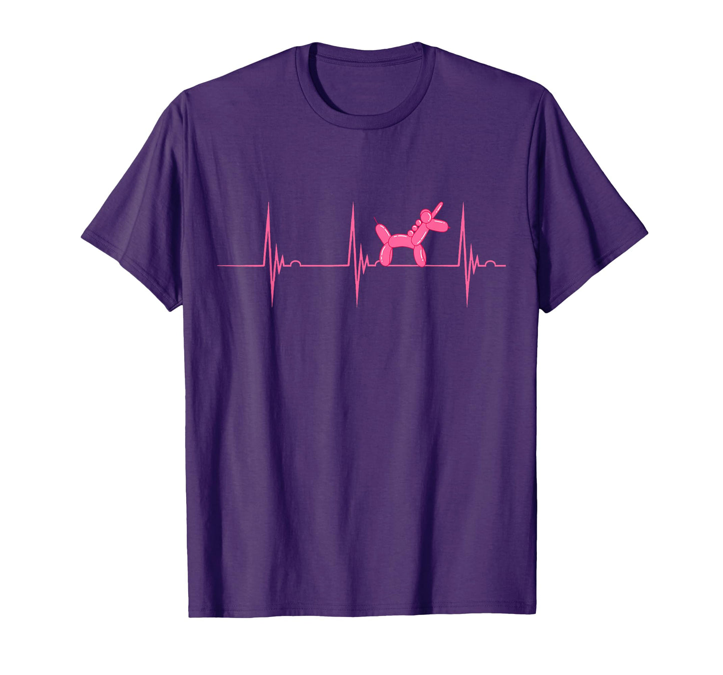 Amazing Balloon Benders Twisting Animals Balloon Artist Heartbeat EKG Pulse Unicorn Animal T-Shirt - Women's, Black, Small, Short Sleeve