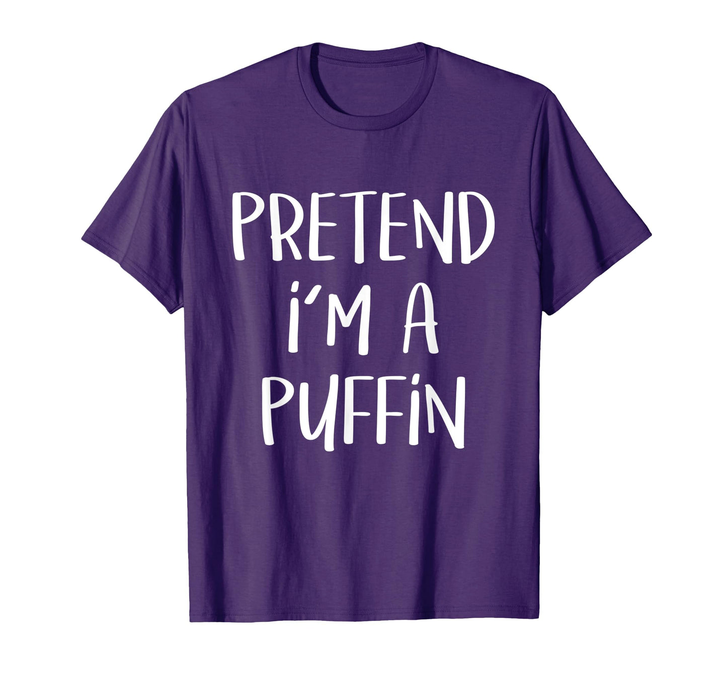 Pretend I'm A Puffin Bird Costume Funny Halloween Party T-Shirt