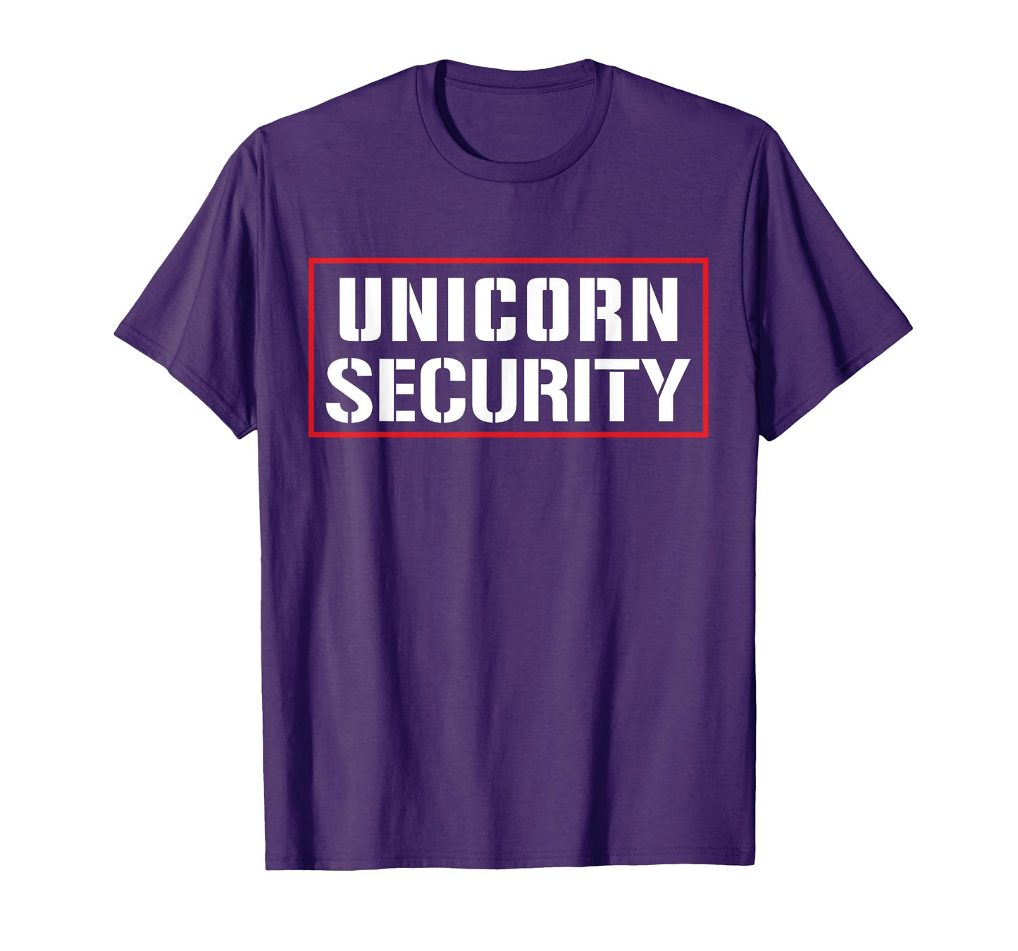 Halloween Dad Mom Daughter Adult Costume, Unicorn Security T-Shirt