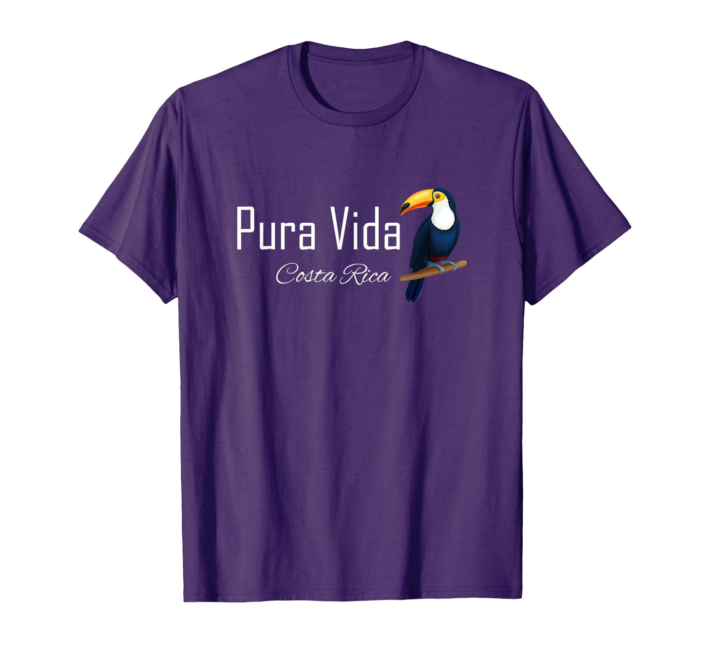 Pura Vida Costa Rica with Tropical Toucan Bird Pura Vida T-Shirt