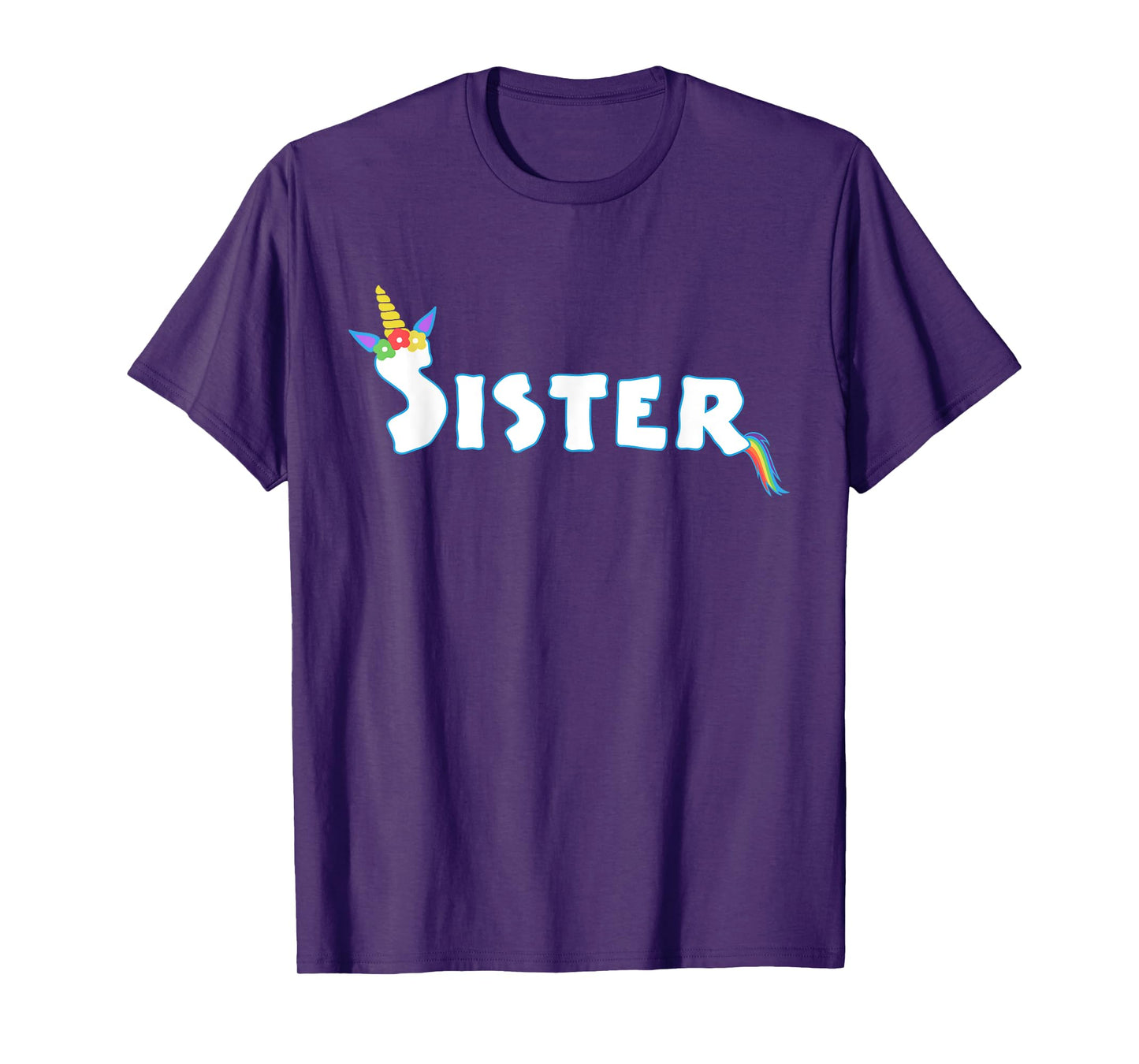 Unicorn Birthday Girl Funny Sister Sis Family T-Shirt
