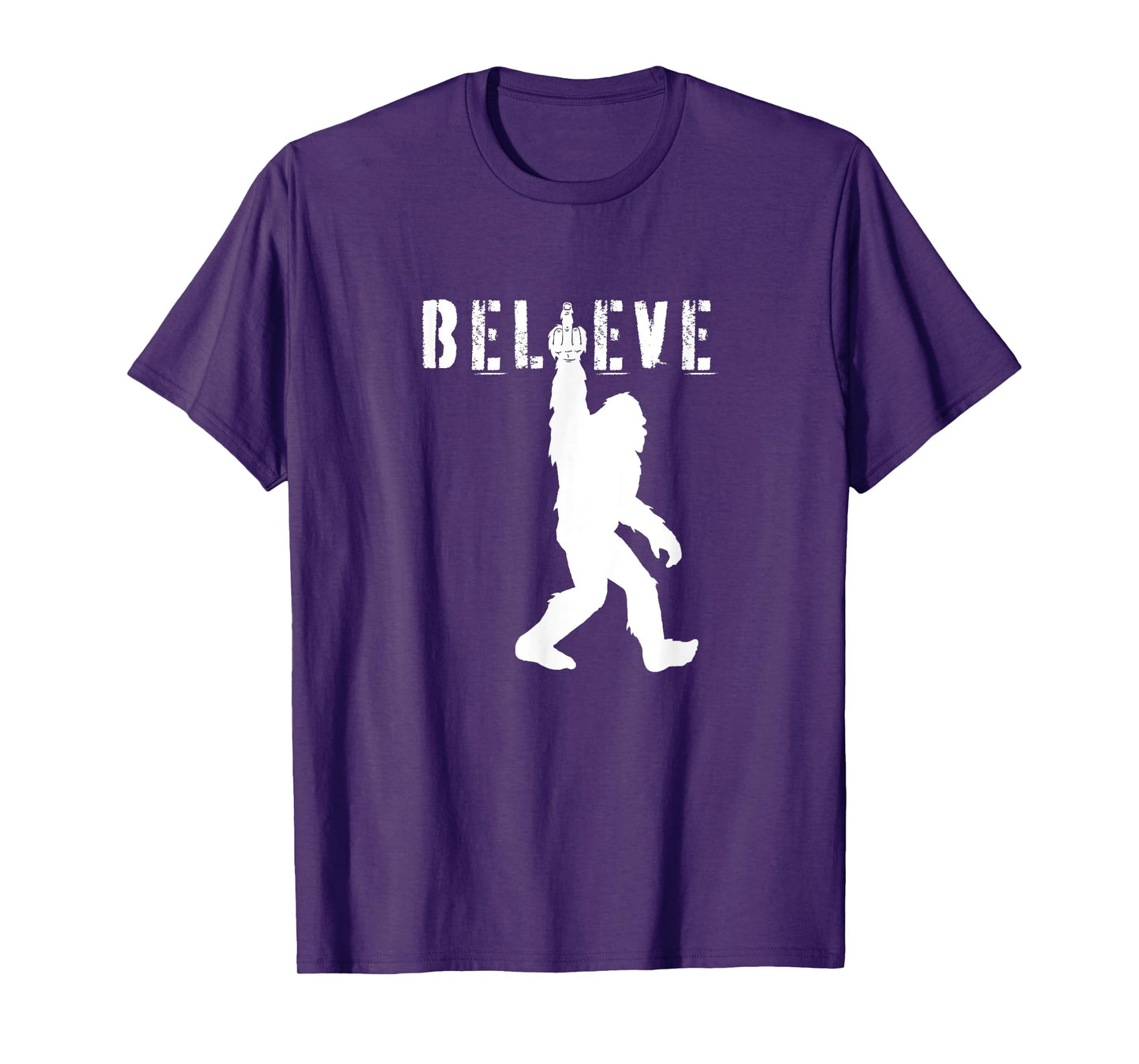 Funny Bigfoot Middle Finger for Sasquatch Believers T-Shirt