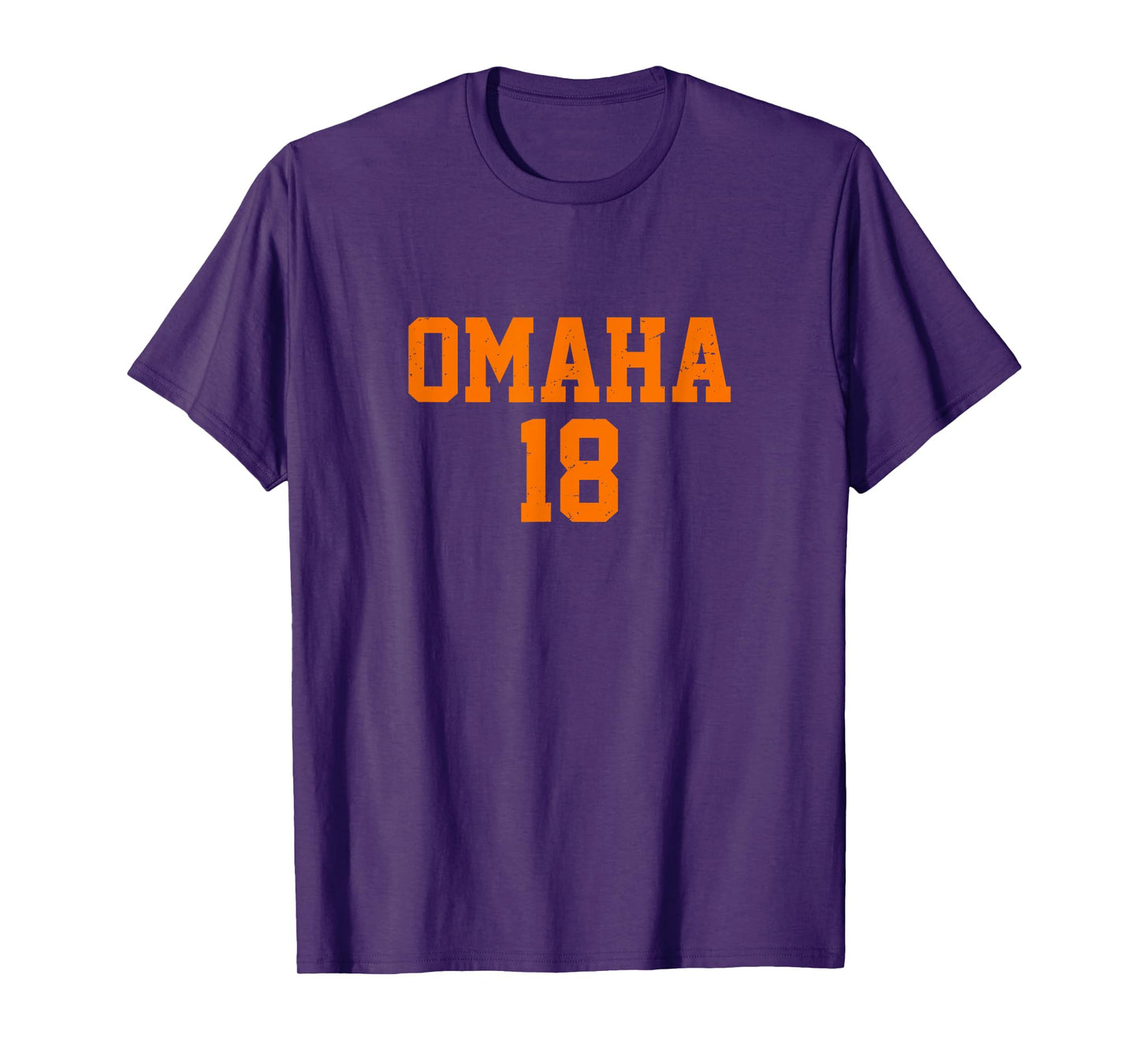 Omaha 18 Football Call Sign Graphic Quarterback T Shirt T-Shirt
