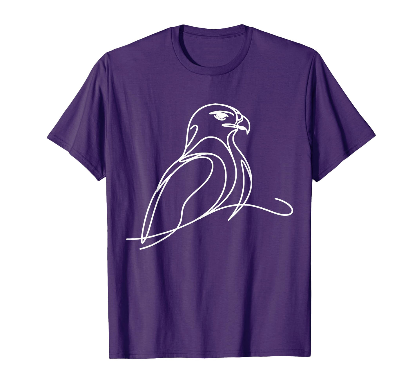 Line Art Bird & Ornithologist Harris'S Hawk T-Shirt