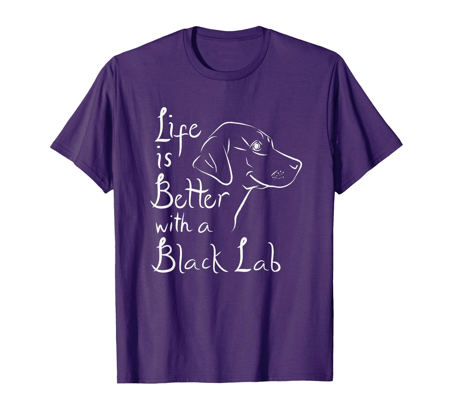 Life Is Better With Lab Clothes Black Labrador Retriever T-Shirt