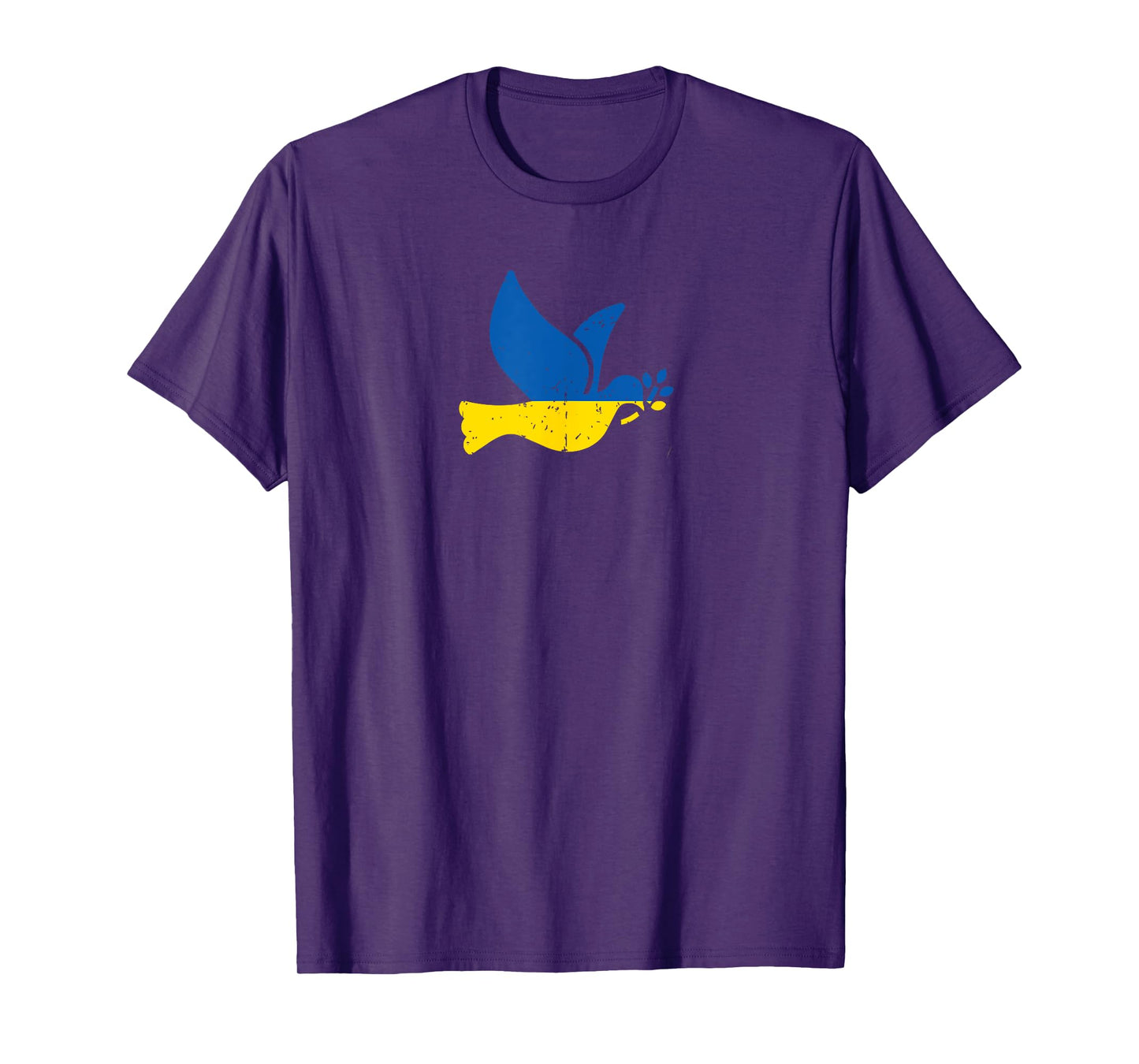 Ukrainian Peace Bird - Ukraine Flag Blue and Yellow Vintage T-Shirt