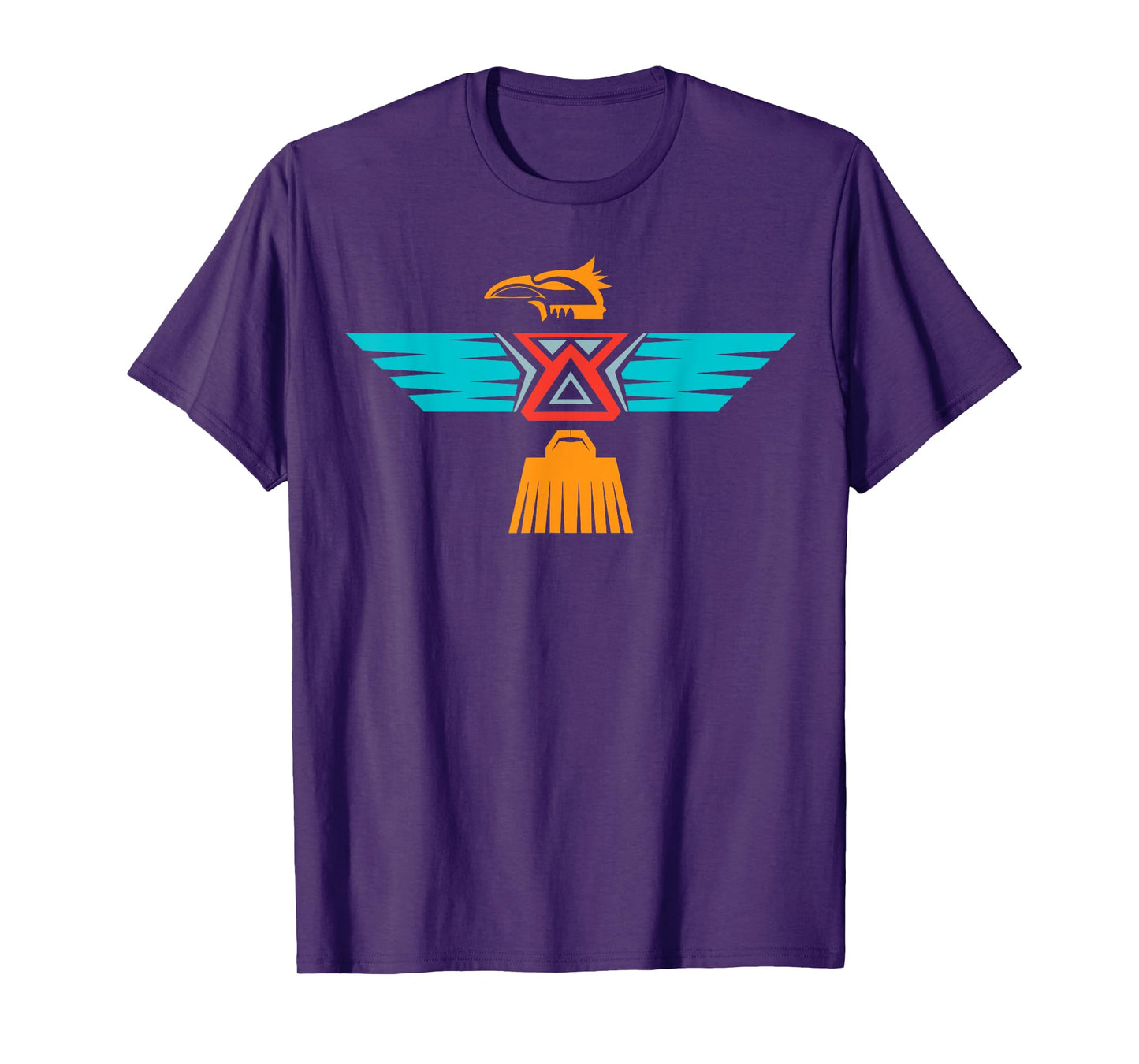 InGENIUS Native American Indian Day Shirts & Gifts Thunderbird Tribal Art Aztec T-Shirt - Unisex-Adults, Black, Small