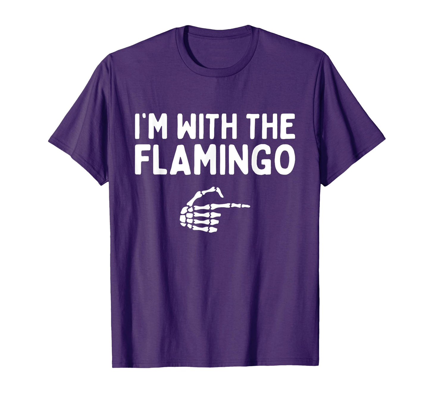 I'm With The Flamingo Halloween Costume Matching Couples T-Shirt