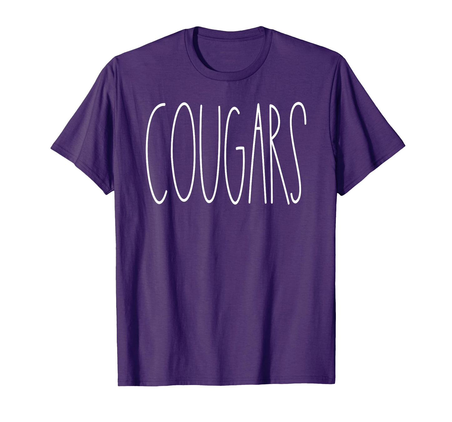 Cougars School Spirit Team Mascot Teacher Gift T-Shirt for Men Women