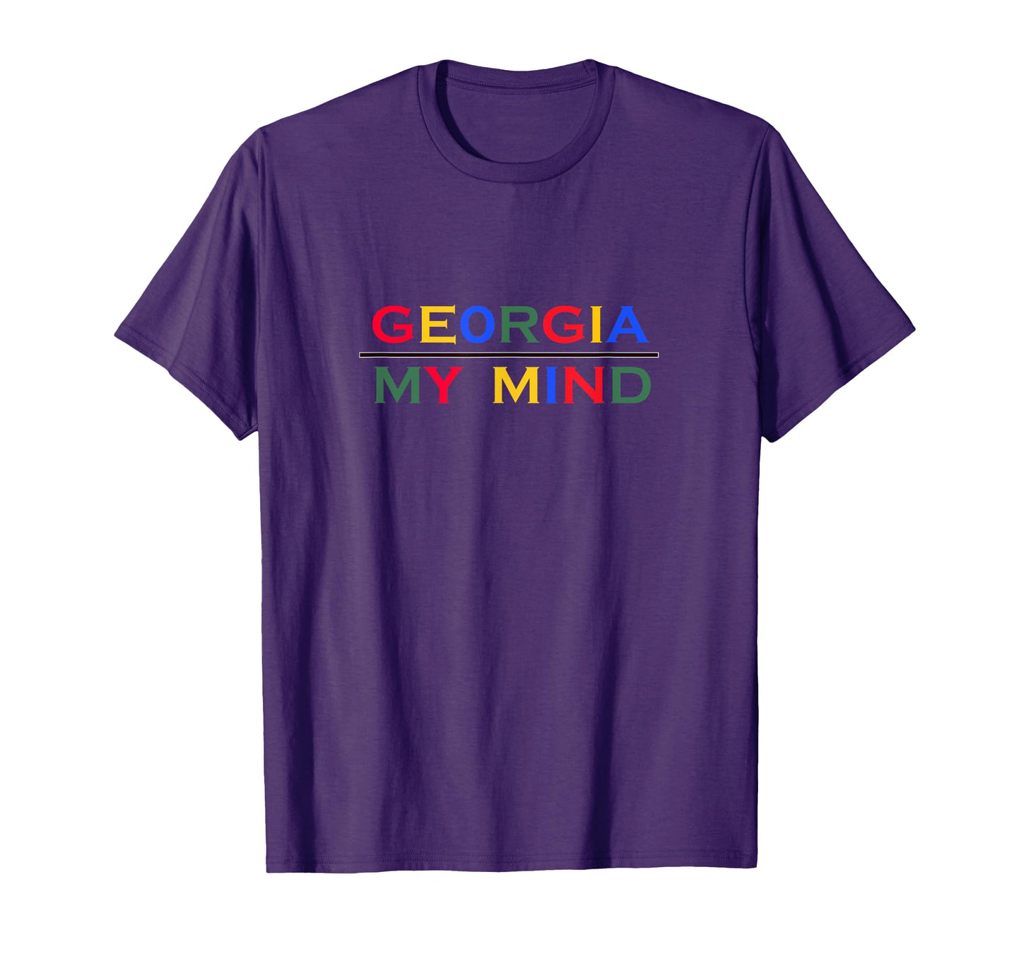 GEORGIA On MY MIND a Colorful GEORGIA T-Shirt