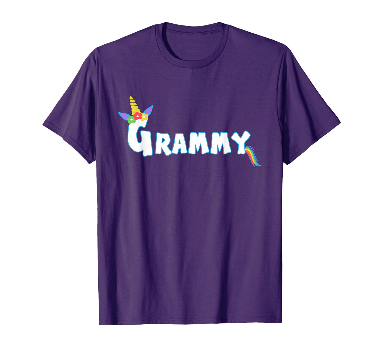 Unicorn Birthday Girl Funny Grammy Grandma Family Matching T-Shirt