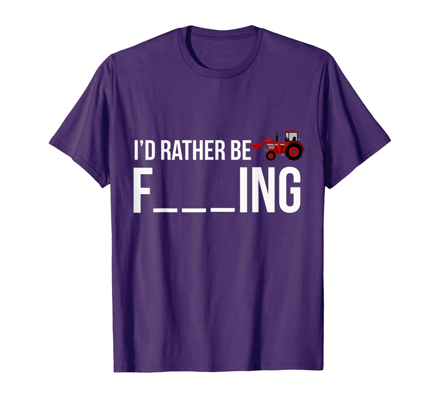 Funny I'd Rather Be Farming Apparel Graphic Farmer Gifts T-Shirt