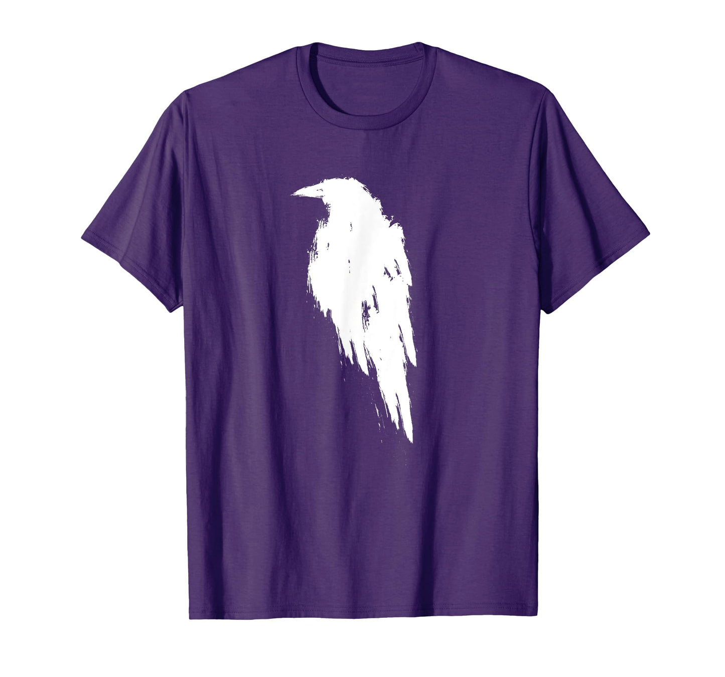Retro Vintage White Raven Crow T-Shirt