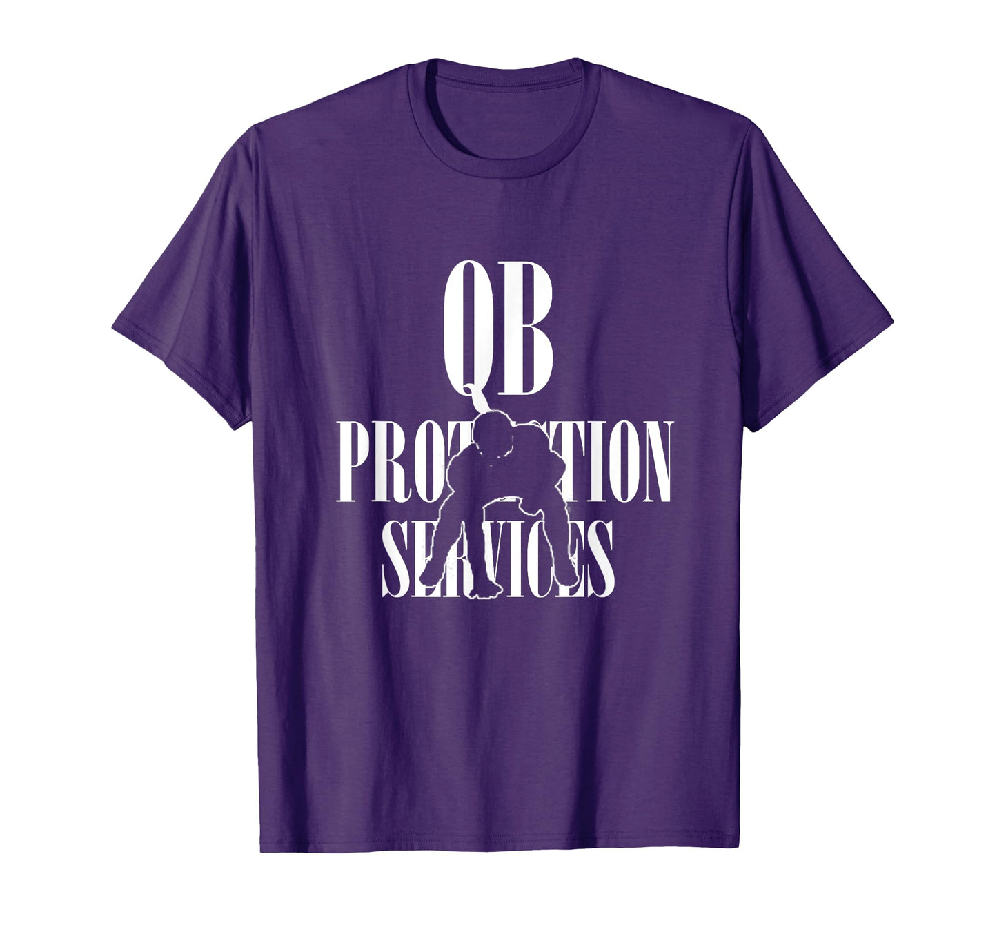 QB PROTECTION SERVICES | Gift For Football Offensive Lineman T-Shirt