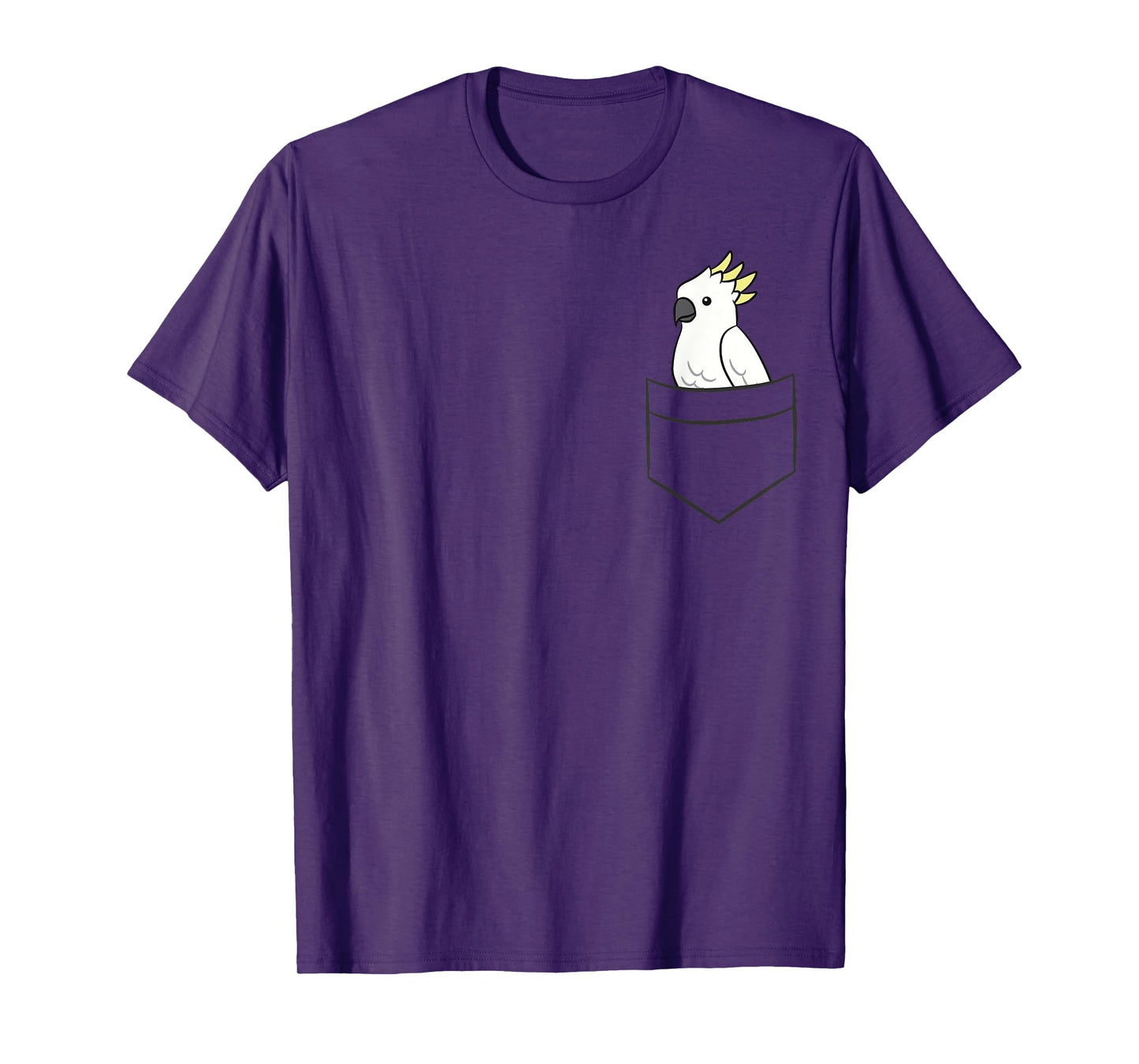 Cockatoo In The Pocket Cute Pocket Cockatoo Parrot T-Shirt