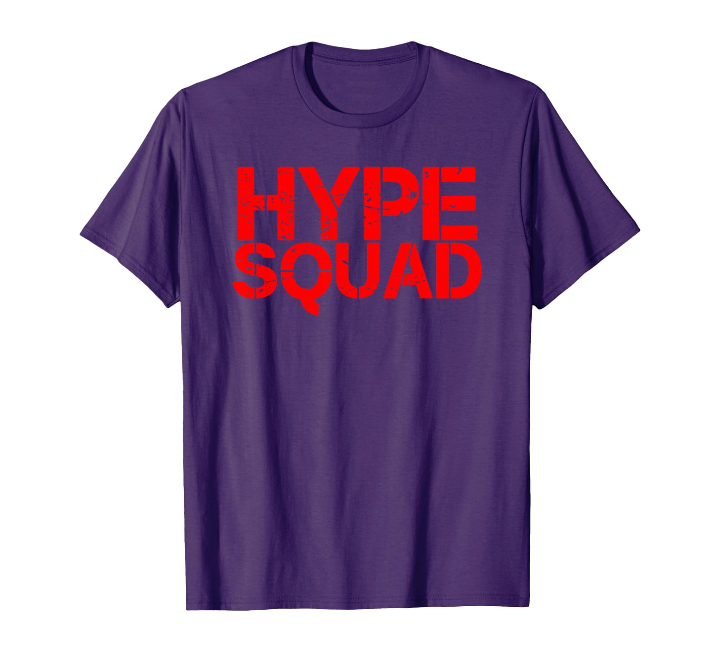 Hype Squad red distressed big game logo T-Shirt