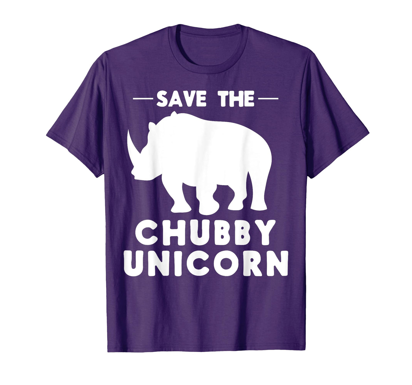 Easy Funny Joke Gifts Apparel and Rhino Stuff Save the Chubby Unicorn T-Shirt, Small