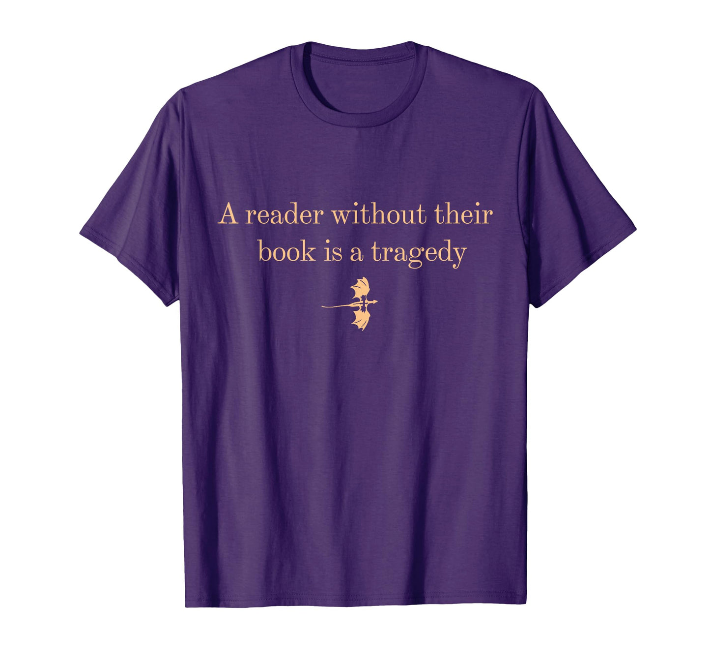 A Reader Without Their Book is Tragedy - Book Reading Dragon T-Shirt