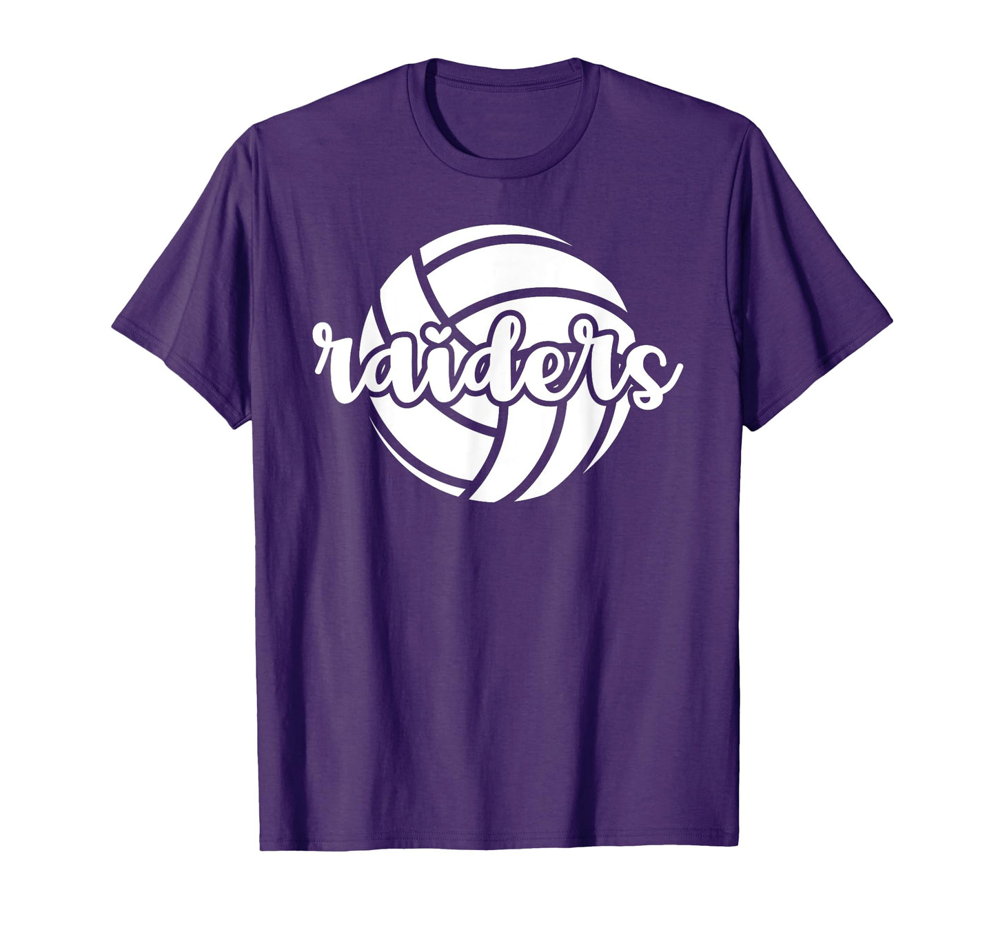 Raiders Volleyball Team Mascot School Spirit Game Night T-Shirt