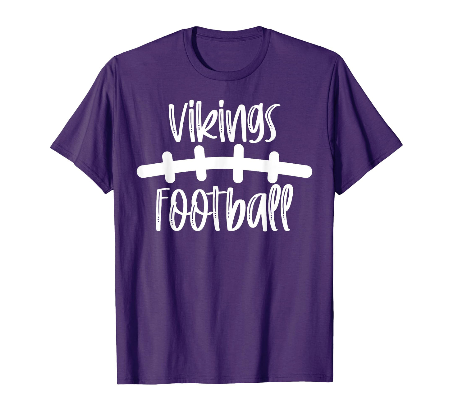 Vikings Football School Spirit Team Mascot Game Night T-Shirt