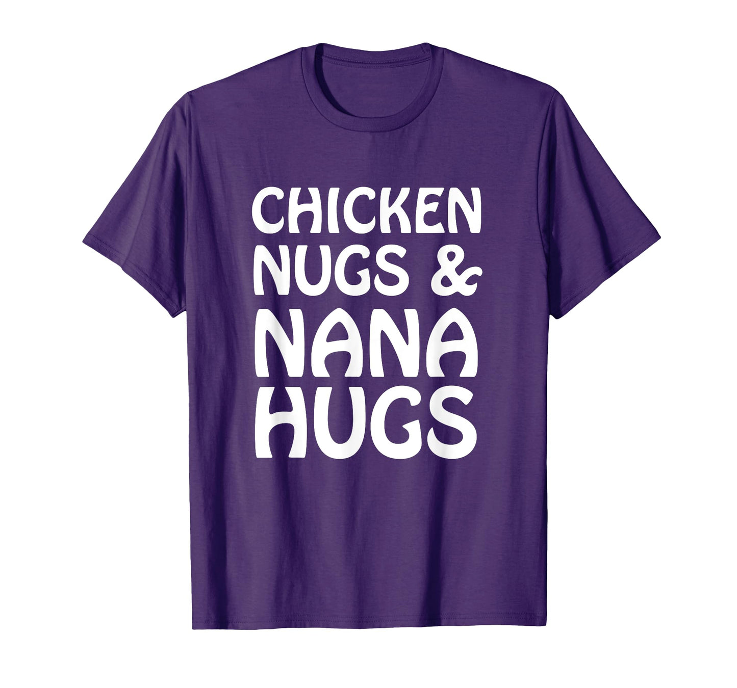 Chicken Nugs And Nana Hugs Funny Cute Kids Lt. T-Shirt