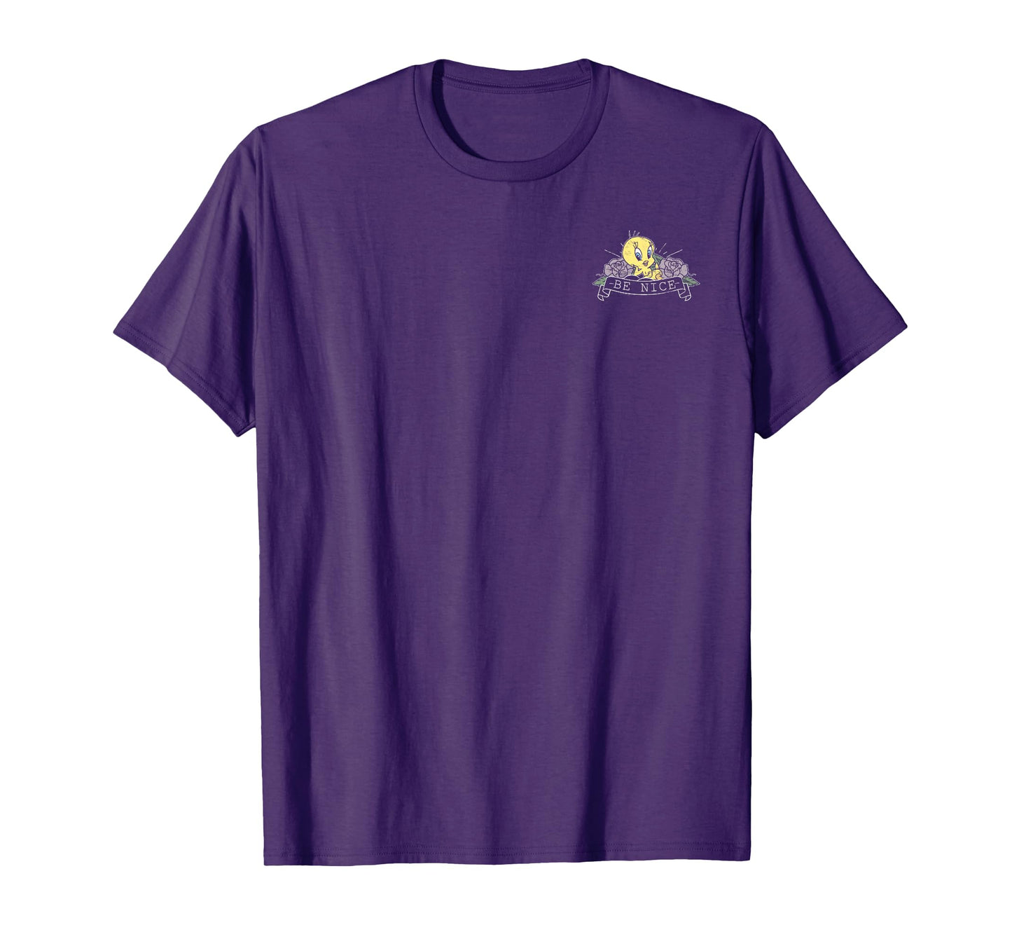 Looney Tunes Tweety Bird Be Nice Pocket T-Shirt