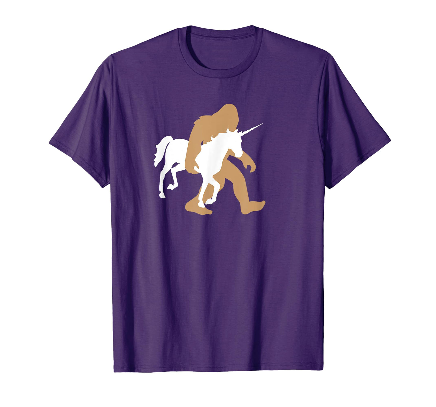 Bigfoot Carrying Unicorn Funny Cute Sasquatch Gift T-Shirt