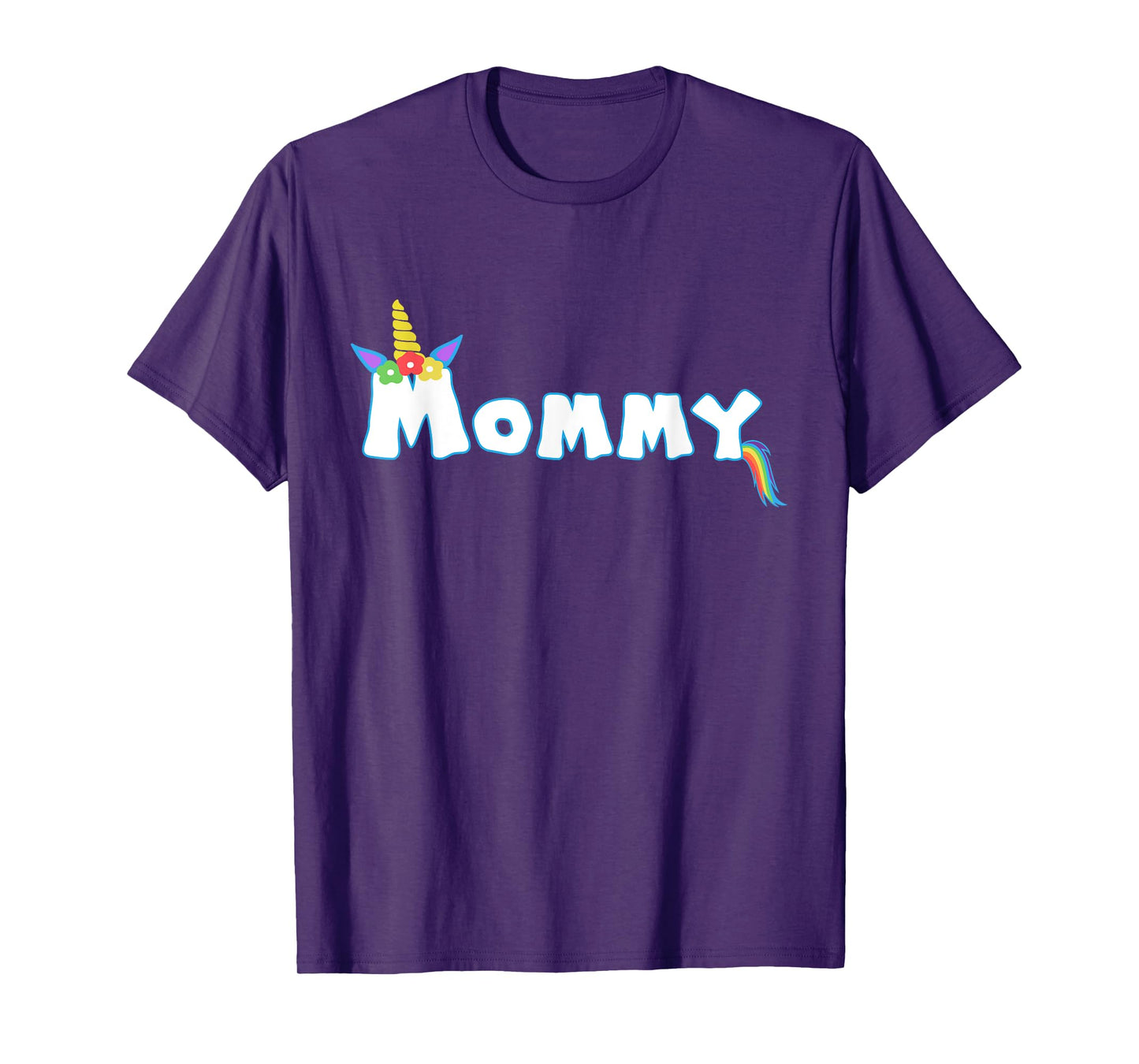 Unicorn Birthday Girl Funny Mommy Mom Family T-Shirt