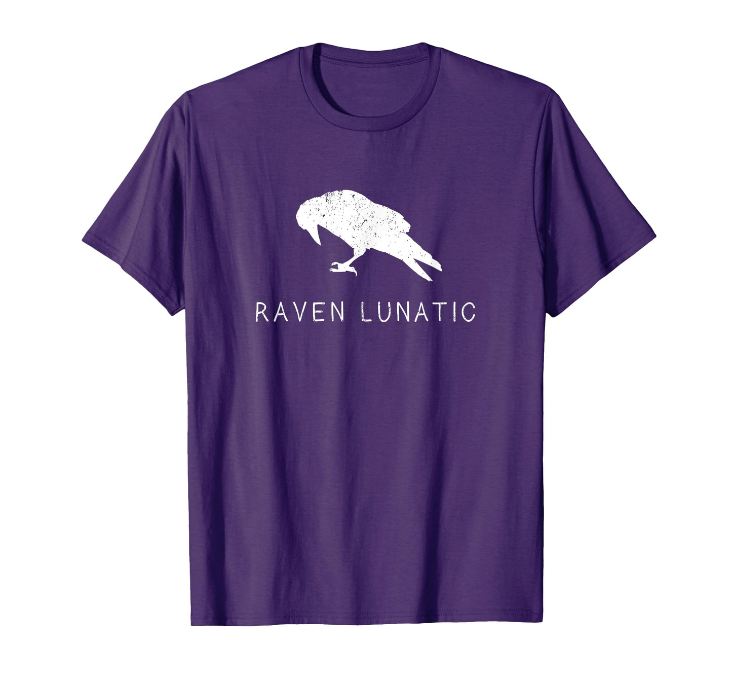Raven Lunatic Shirt Fun Bird Goth Gothic Gift Men Women Kids T-Shirt