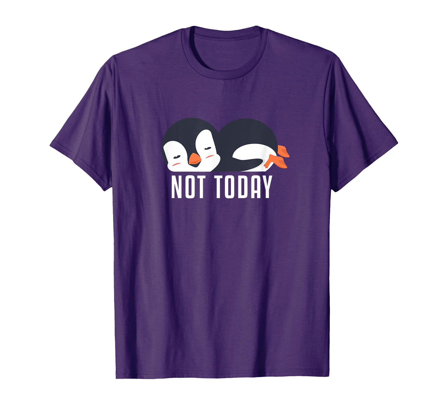 Not Today Sea Bird King Emperor Penguin Lover Penguin T-Shirt