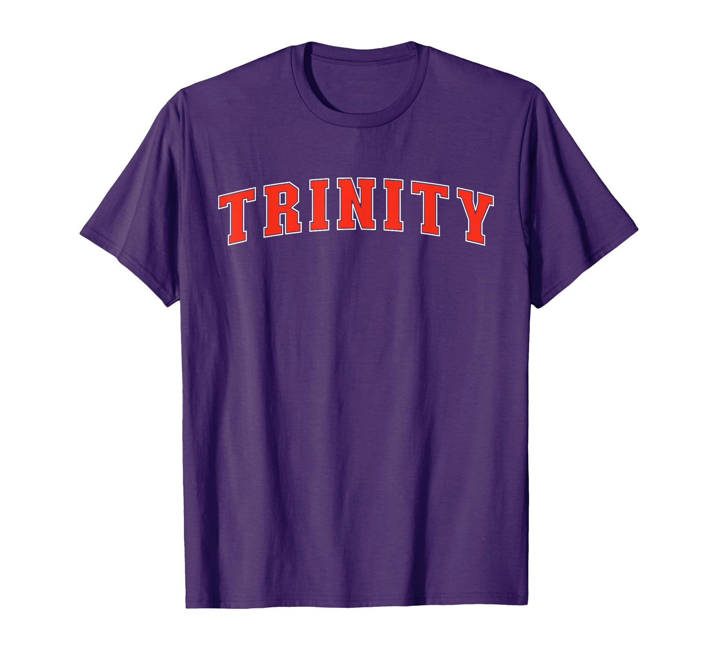 Trinity Texas TX College Style Red Text Trinity T-Shirt