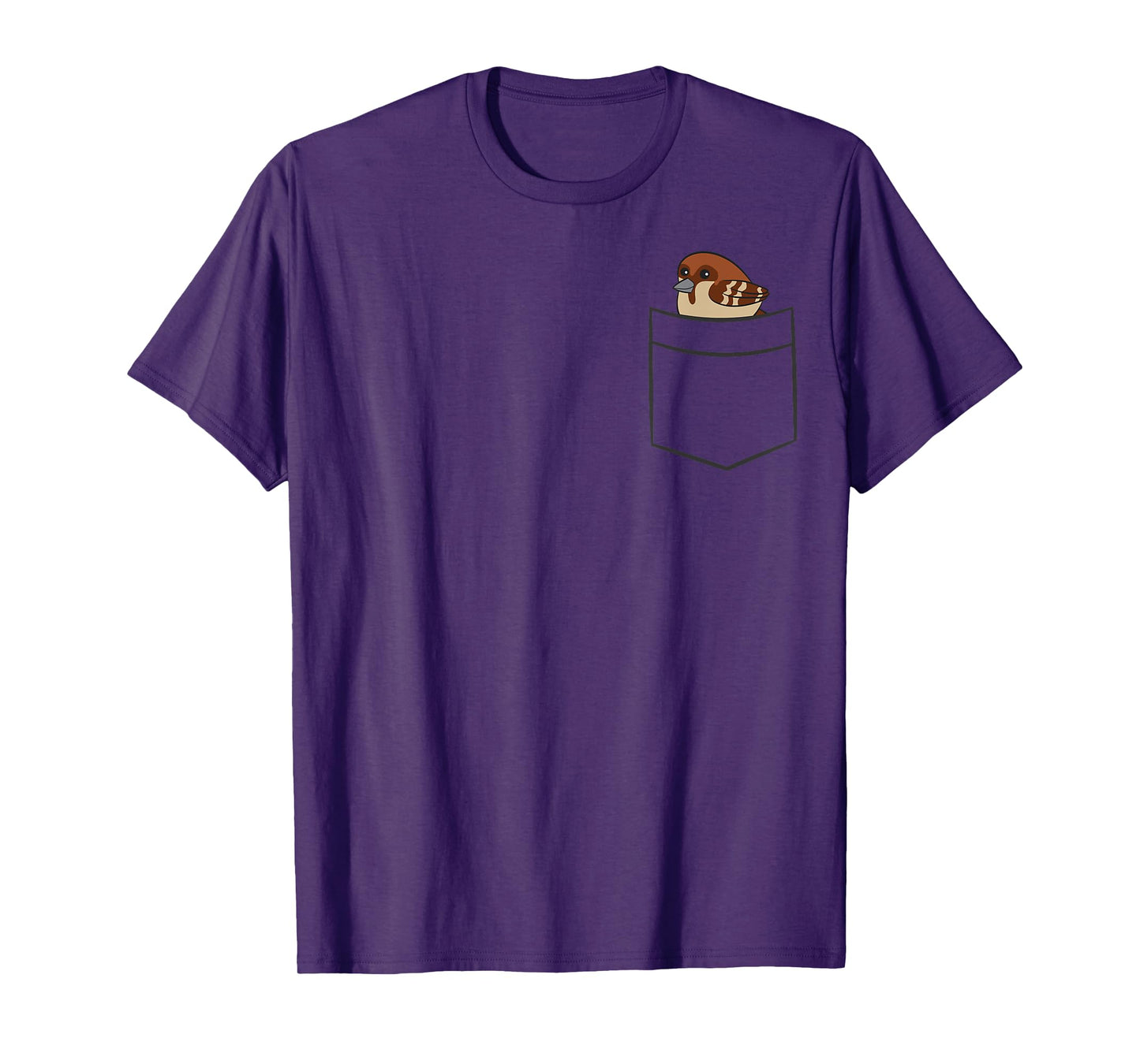 Sparrow In A Pocket Funny House Sparrow Bird T-Shirt