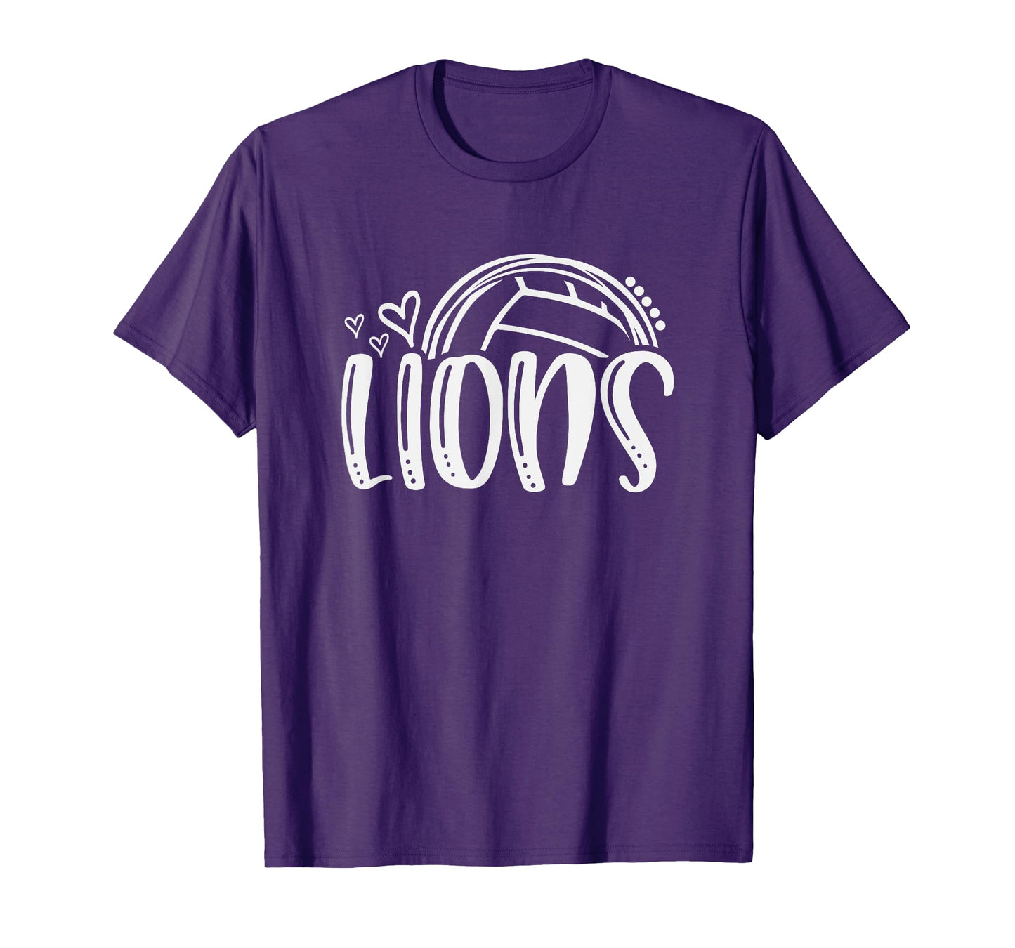 Volleyball Lions School Sports Fan Team Spirit T-Shirt