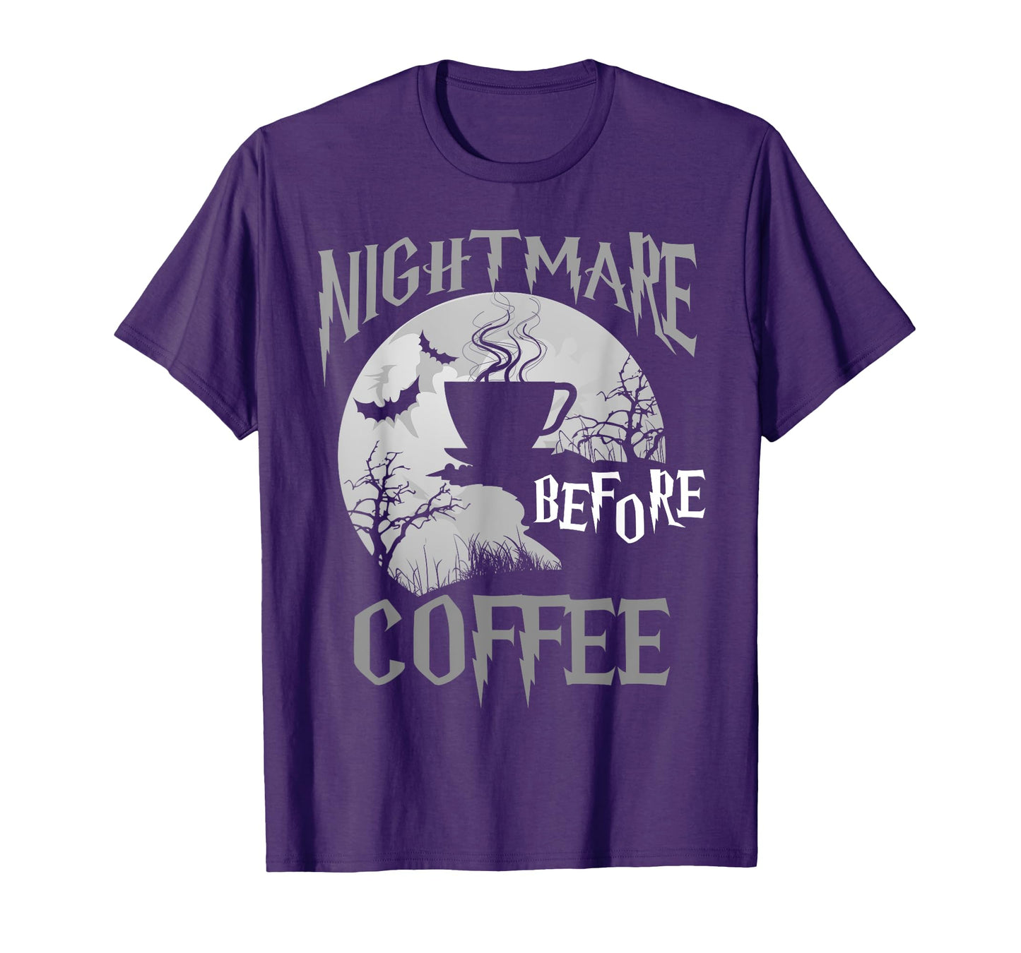 Cute Nightmare Before Coffee Halloween Shirt Funny Mug Gift T-Shirt