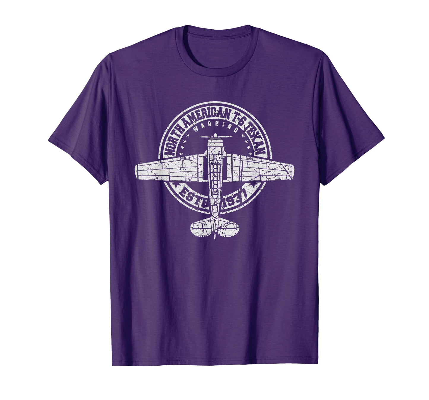 North American T-6 Texan Warbird Vintage Aircraft T-Shirt