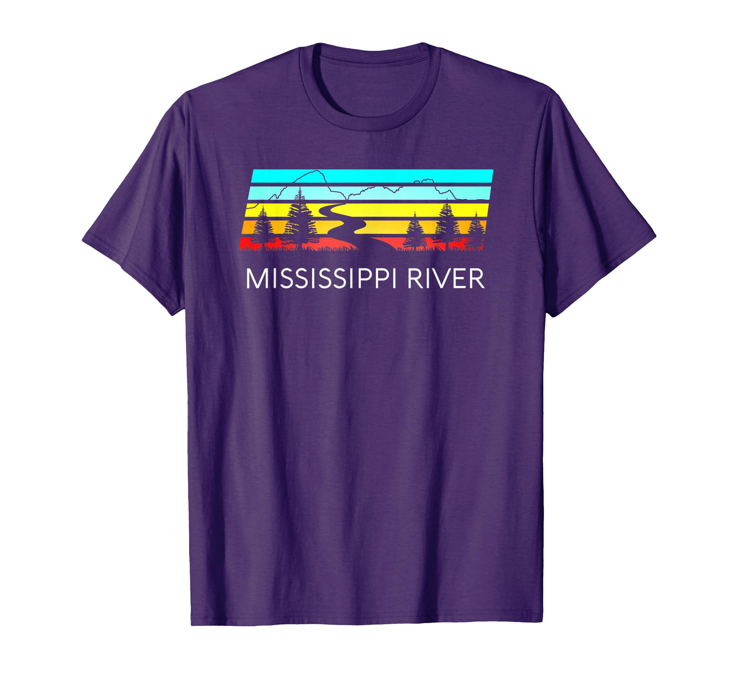 Mississippi River Retro Vintage Delta Louisiana Lake Itasca T-Shirt