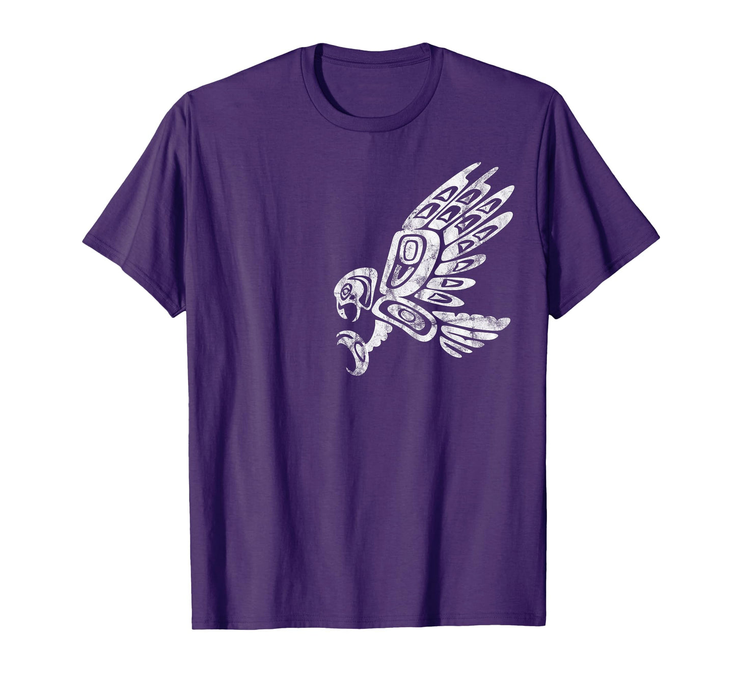 Falcon Abstract Haida Art Pacific Northwest Coast Bird T-Shirt