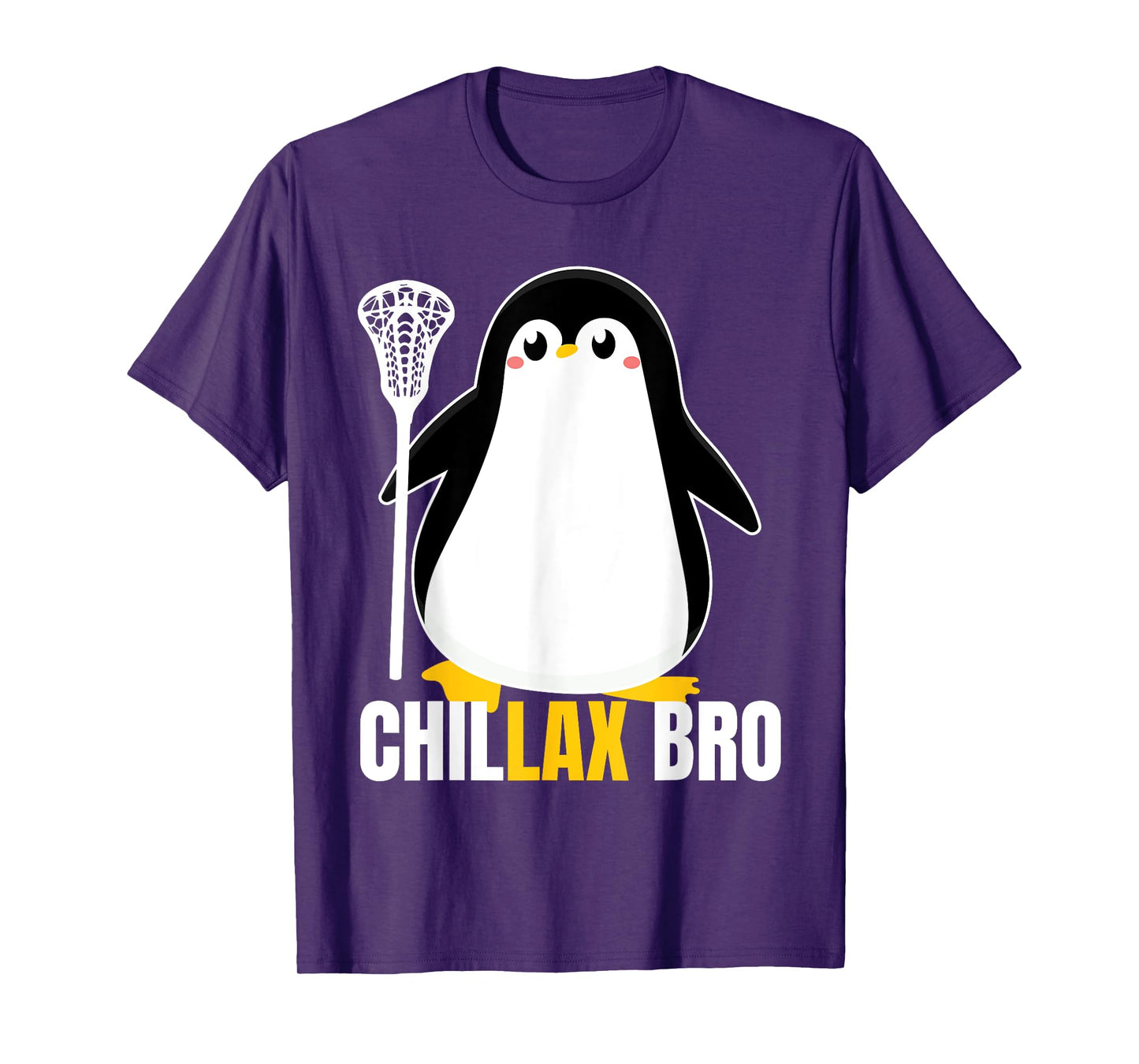 Lacrosse Penguin Funny LaX Team Lacrosse Christmas Pj T-Shirt