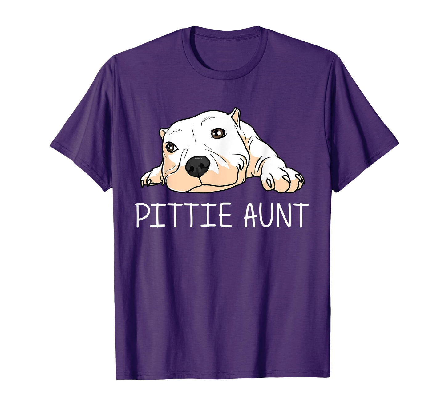 Funny Pitbull Gift For Aunt Women Canine Dog Puppy Animal T-Shirt