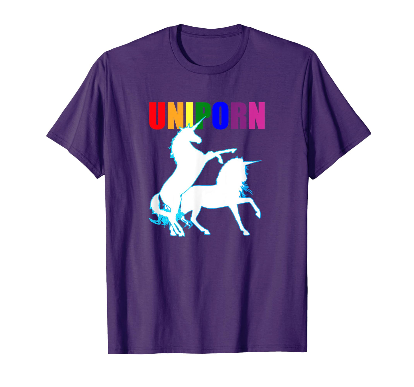 Funny Adult Gay Dirty Unicorn Inappropriate Naughty LGBT T-Shirt