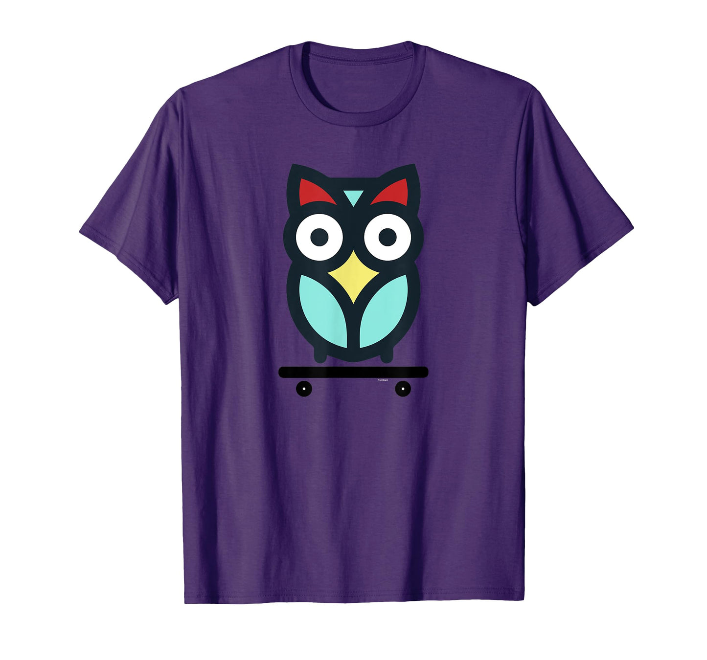 Skateboarding Owl Men Women Youth Skateboard Skater Animal T-Shirt