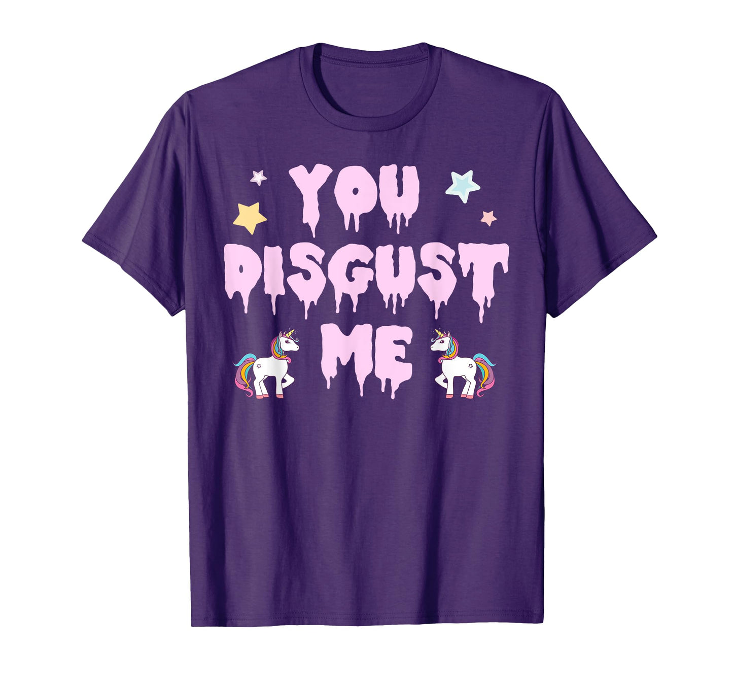 You Disgust Me Kawaii Pastel Goth Unicorn T-Shirt