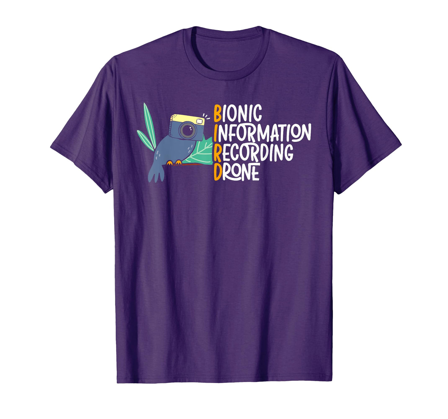 Bionic Information Recording Drone Bird Conspiracy Theory T-Shirt